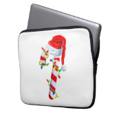 Candy Cane Crew Weihnachtsleuchten Familie Matchin Laptopschutzhülle (Vorderseite Links)