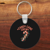 Candy Cane Crew Weihnachtsleuchten Kindermädchen Schlüsselanhänger (Vorderseite)