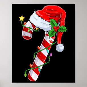 Candy Cane Crew Weihnachtslichter Familie passende Poster