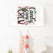 Candy Cane Crew Weihnachtssnack Matching Cousins Banner (Insitu)