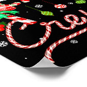Candy Cane Crew Xmas Adult Men Women Kids Christma Poster (Ecke)