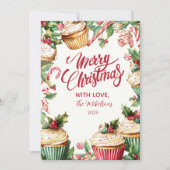 Candy Cane Cupcake Weihnachten (Vorderseite)