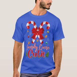 Candy Cane Cutie In Snow Candy Lover Xmas Christma T-Shirt