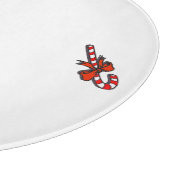 Candy Cane Cutting Board als Serviertablett Schneidebrett (Ecke)