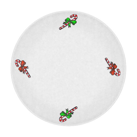 Candy Cane Cutting Board als Serviertablett Schneidebrett (Vorderseite)