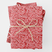 Candy Cane Delight Classic Peppermint Drehung Desi Geschenkpapier Set (Beispiel)