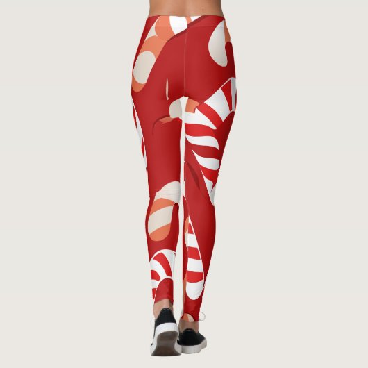 Candy Cane Delight Leggings (Rückseite)