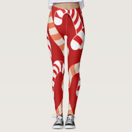 Candy Cane Delight Leggings