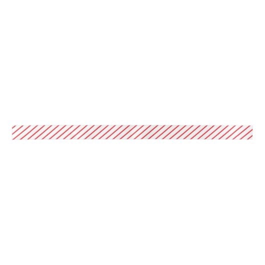 Candy Cane Diagonal Strip Gemustert Satinband (Vorderseite)
