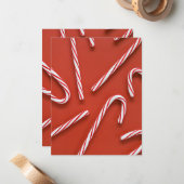 Candy Cane Dreamland Mitteilungskarte (Vorderseite/Rückseite Beispiel)