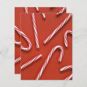 Candy Cane Dreamland Mitteilungskarte (Vorne/Hinten)