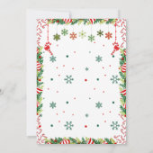 Candy Cane Drehung Einladung (Rückseite)