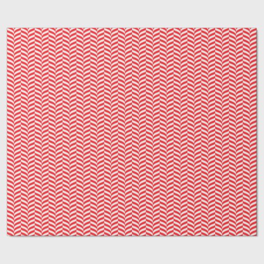 Candy Cane Drehung Geometric Retro Zickzack Muster Geschenkpapier (Saum)