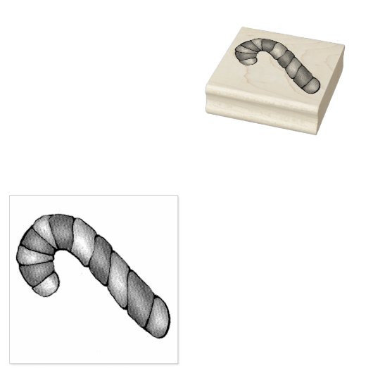 Candy Cane Drehung Weihnachtsgebäck Backen Gummistempel (Stempel)