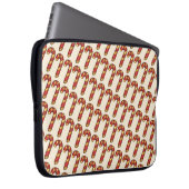 Candy Cane Drehung Weihnachtsgebäck Laptopschutzhülle (Vorne Rechts)