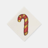 Candy Cane Drehung Weihnachtsgebäck Serviette (Ecke)