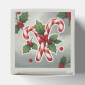 Candy Cane Duo With Holly And Berries Geschenkschachtel (Oben)