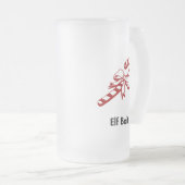 Candy Cane Elf Bait Mattglas Bierglas (VorderseiteRechts)