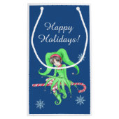 Candy Cane Elf Gift Bag Kleine Geschenktüte (Rückseite)