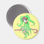 Candy Cane Elf Holiday Magnet (Vorderseite/Rückseite)