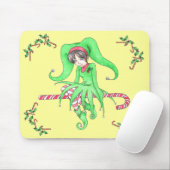 Candy Cane Elf Holiday Mousepad (Mit Mouse)