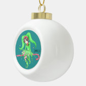 Candy Cane Elf Keramik Kugel-Ornament (Rechts)