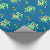 Candy Cane Elf Wrapping Paper Geschenkpapier (Ecke)