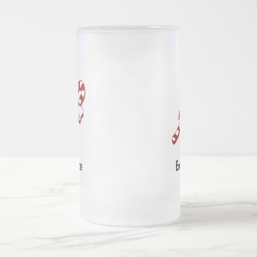 Candy Cane Excellence Mattglas Bierglas (Mittel)