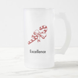 Candy Cane Excellence Mattglas Bierglas