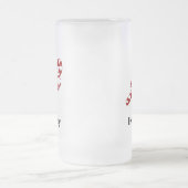 Candy Cane Eye Candy Mattglas Bierglas (Mittel)