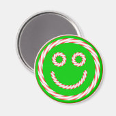 Candy Cane Face Magnet (Vorderseite/Rückseite)
