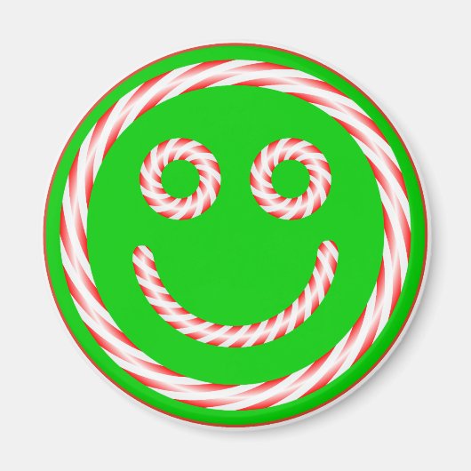 Candy Cane Face Magnet (Vorne)