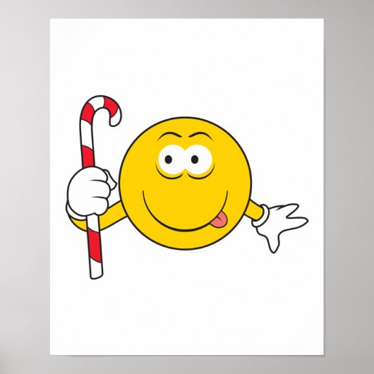 Candy Cane Face Poster (Vorne)