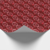 Candy Cane Fahrrad Geschenkpapier (Ecke)