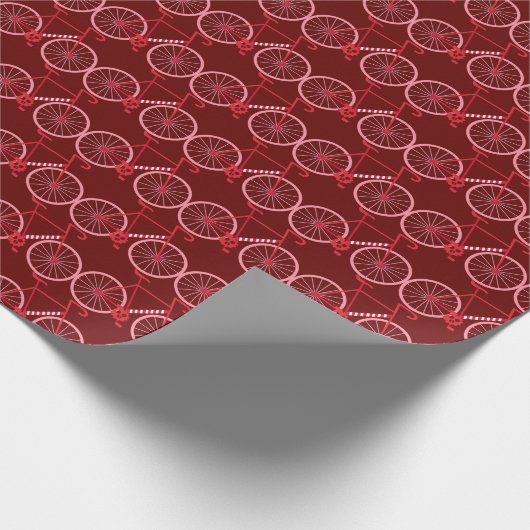 Candy Cane Fahrrad Geschenkpapier (Ecke)