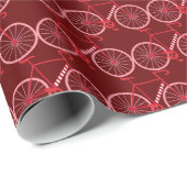 Candy Cane Fahrrad Geschenkpapier (Rolleneckpunkt)