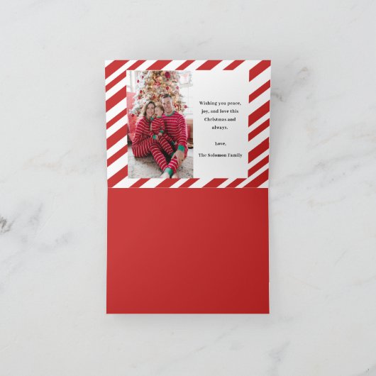 Candy Cane Faltkarte Karte (Innenseite)