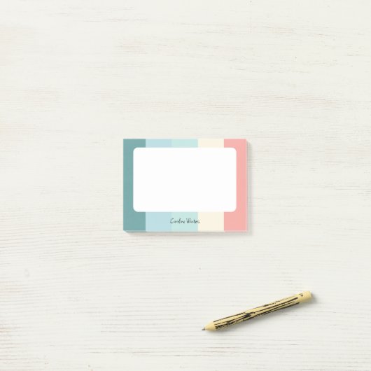 Candy Cane Farbblockierte Post-It-Notes Post-it Klebezettel (Auf Schreibtisch)