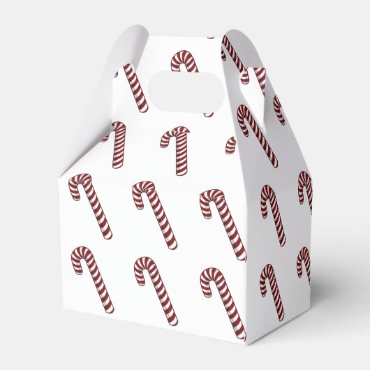 Candy Cane Favor Box Geschenkschachtel (Rückseite)