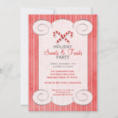 Candy Cane Feiertag Einladung (Vorderseite)