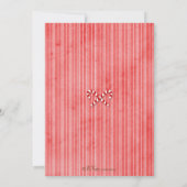 Candy Cane Feiertag Einladung (Rückseite)