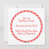 Candy Cane Feiertagskarte (Rückseite)