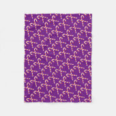 Candy Cane Fleece Blanket (Vorderseite)