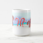 Candy Cane Forest Christmas Große Kaffeetasse (Mittel)