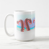 Candy Cane Forest Christmas Große Kaffeetasse (Links)