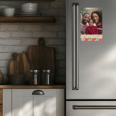 Candy Cane Foto Magnet