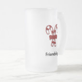 Candy Cane Friendship Mattglas Bierglas (VorderseiteRechts)