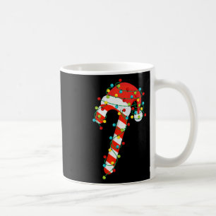 Candy Cane frohe und helle Weihnachtsleuchten Männ Kaffeetasse