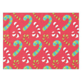 Candy Cane Fun Holiday Tableclout Tischdecke (Vorderseite (Horizontal))