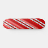 Candy Cane Fusion (Skateboard Deck) Skateboard (Horizontal)